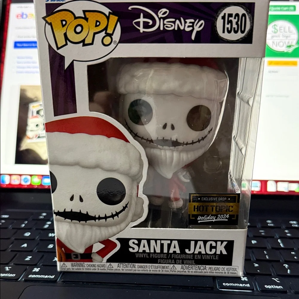 Disney Pop! Santa Jack Skellington Figure - Picture 1 of 1